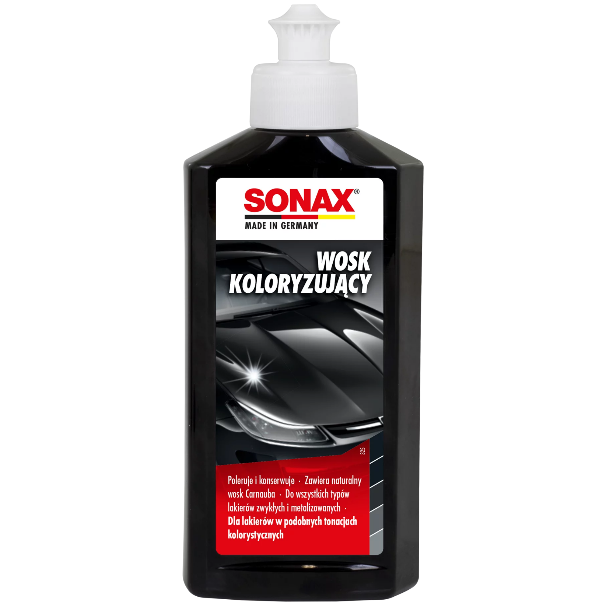 Sonax Polish + Wax czarny wosk koloryzujący 250ml